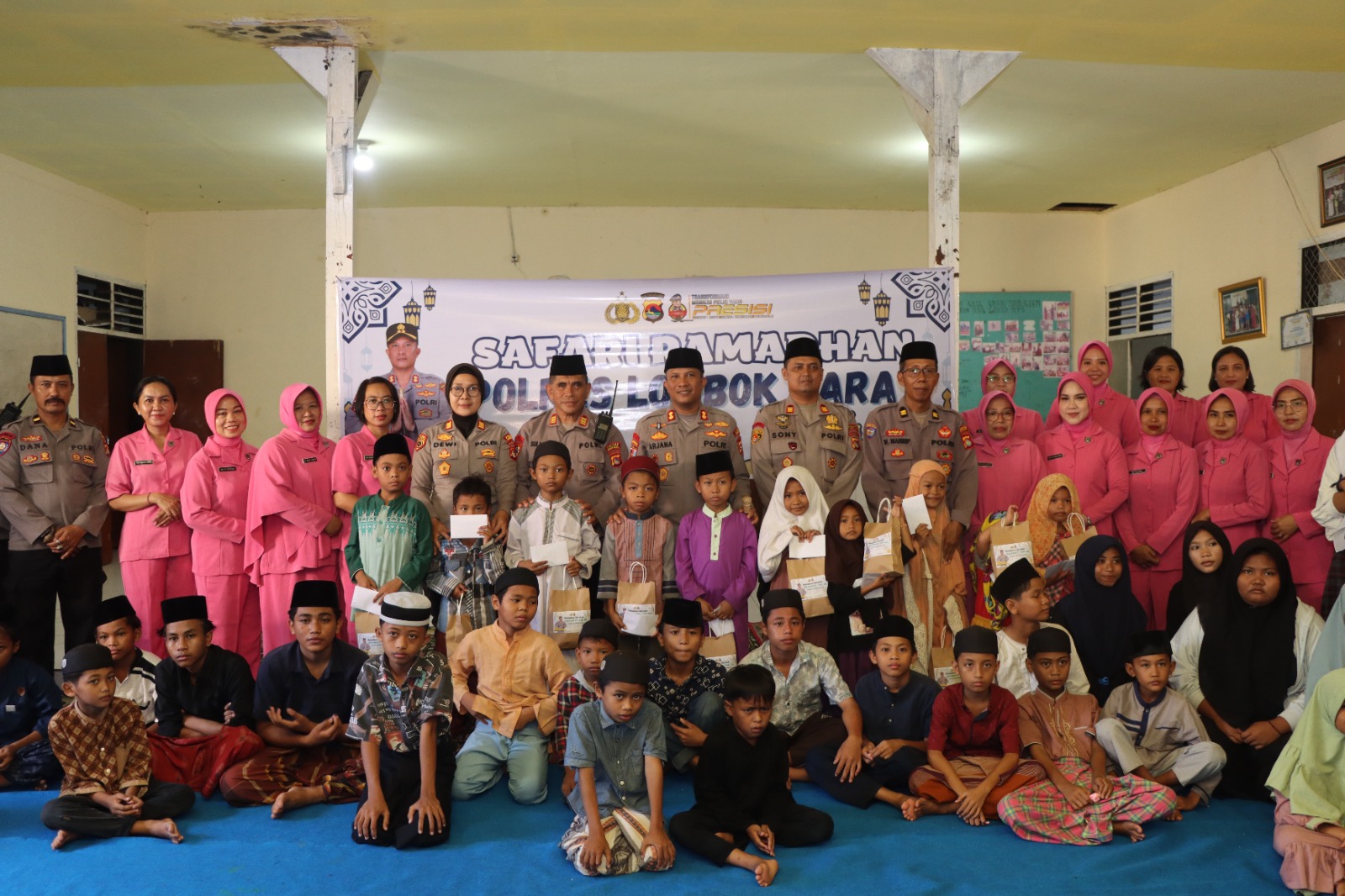 Kapolres Lobar Berbagi Kasih, Anak Yatim Panti Asuhan Terharu