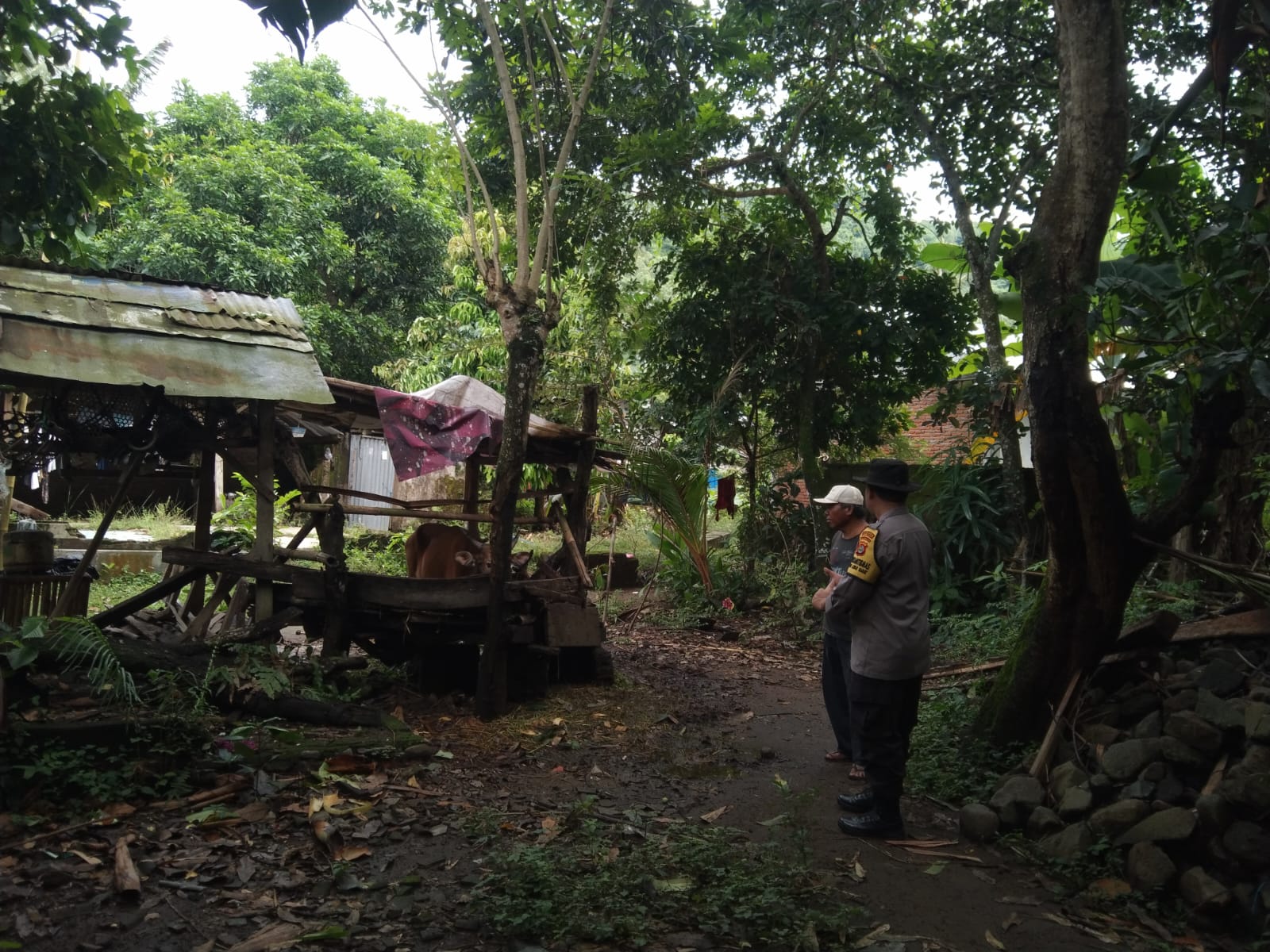 Bhabinkamtibmas Dorong Warga Manfaatkan Lahan Pekarangan, Begini Respons Mereka