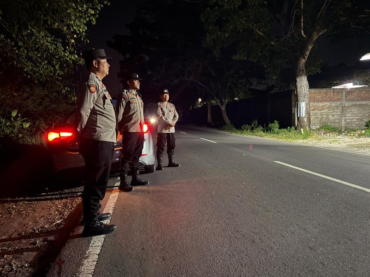 Polsek Kediri Gencarkan Patroli Malam untuk Cegah 3C dan Balap Liar