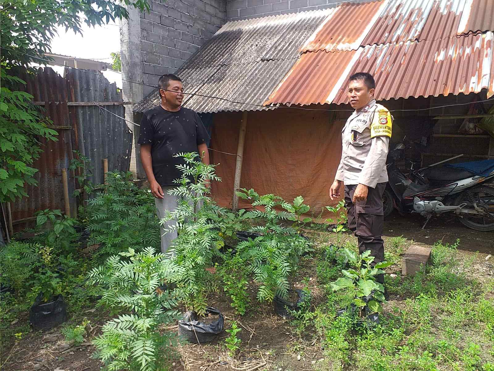 Polsek Kuripan Apresiasi Upaya Ketahanan Pangan Warga Jagaraga