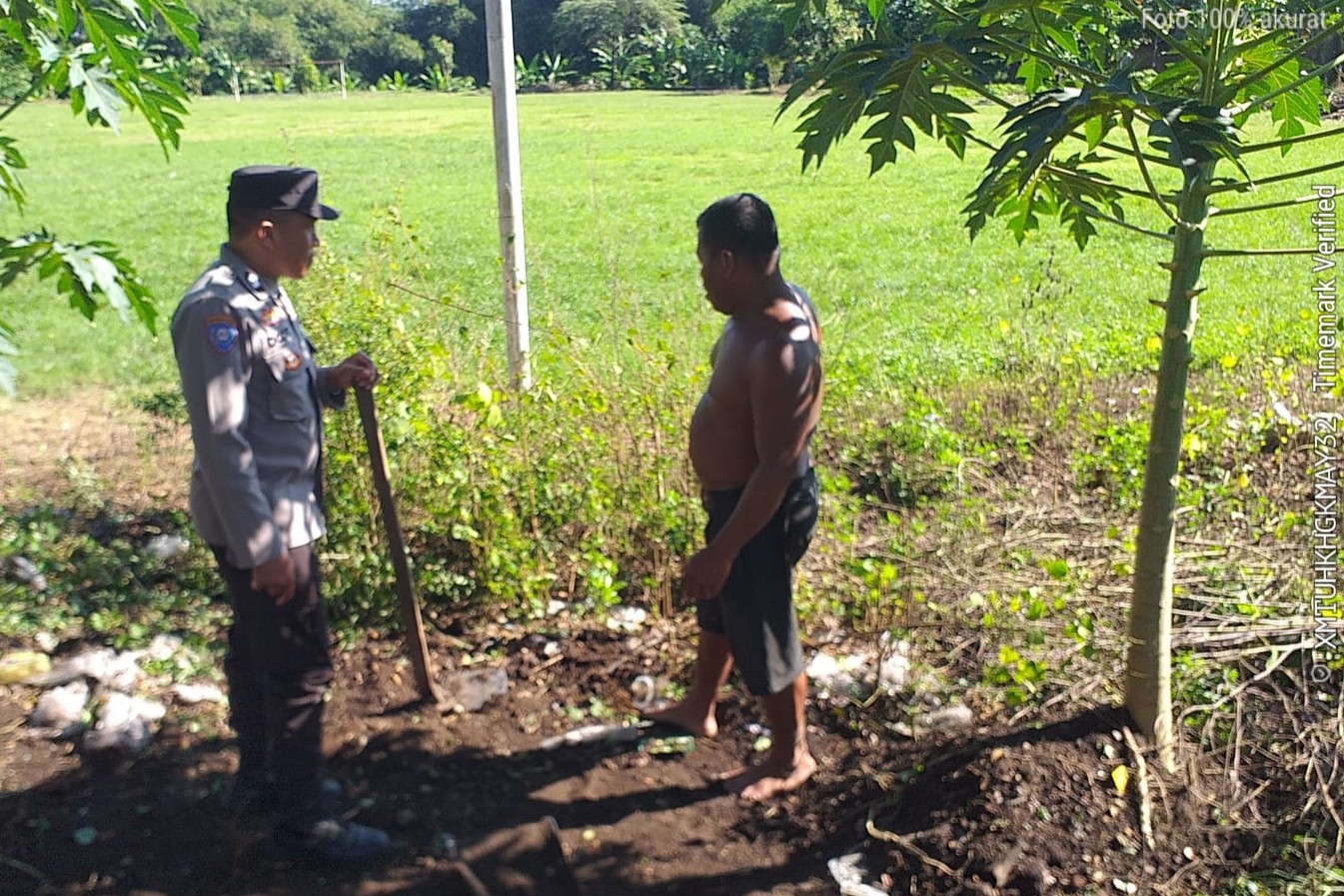 petani, pangan, polisi, Lombok, lahan, binaan, Kuripan