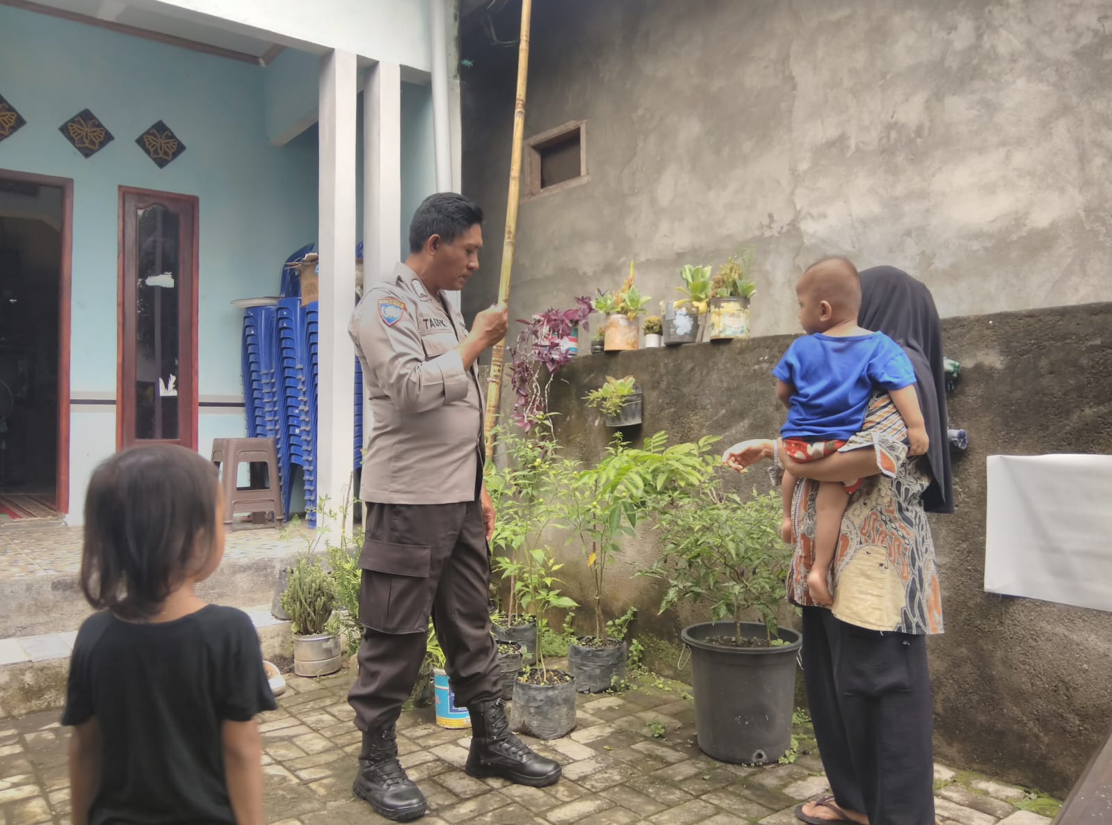 Polsek Kediri Aktifkan Peran Polisi Desa dalam Isu Ketahanan Pangan