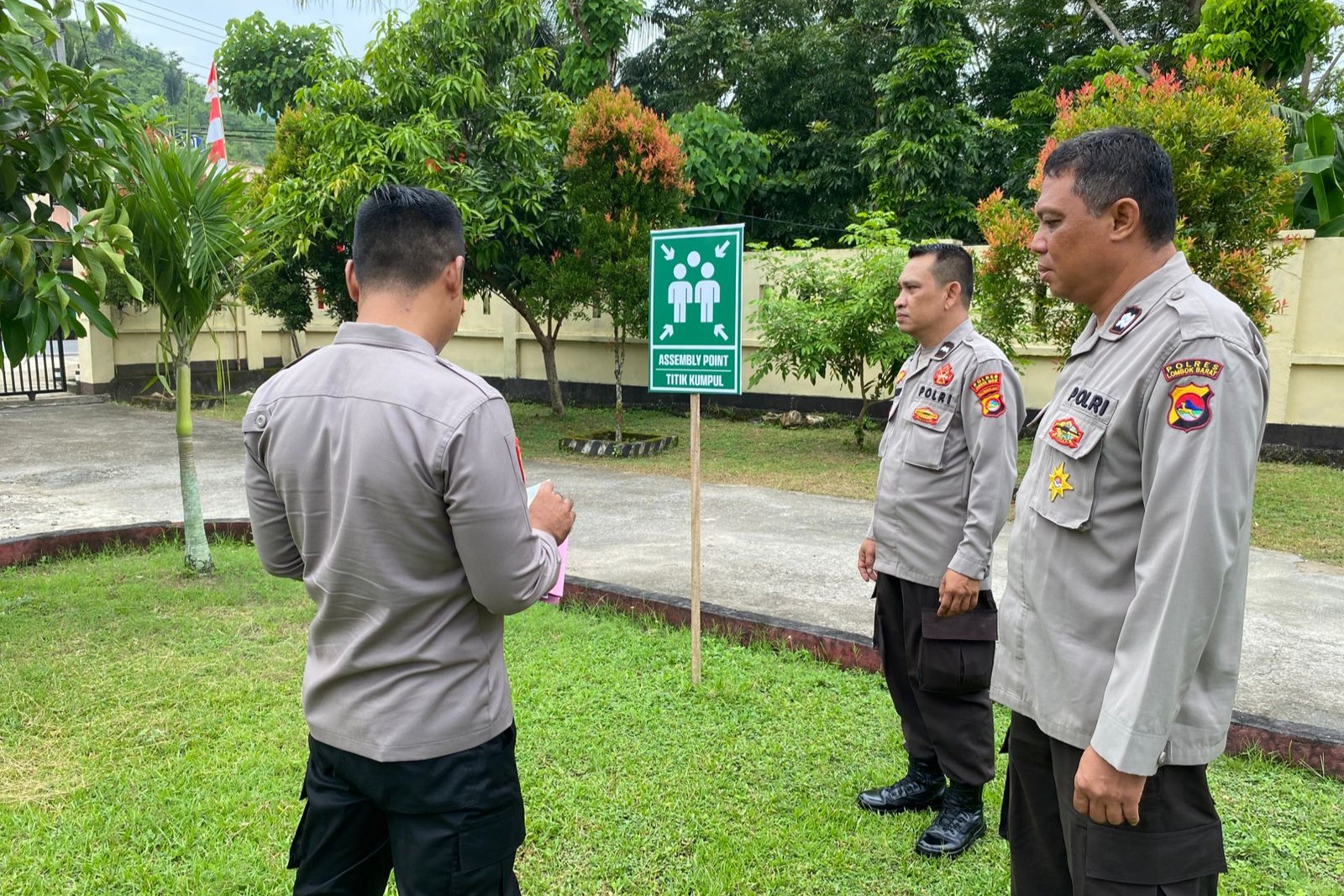 Polsek Lembar Dinilai dalam Lomba Kebersihan Mako Polres Lombok Barat