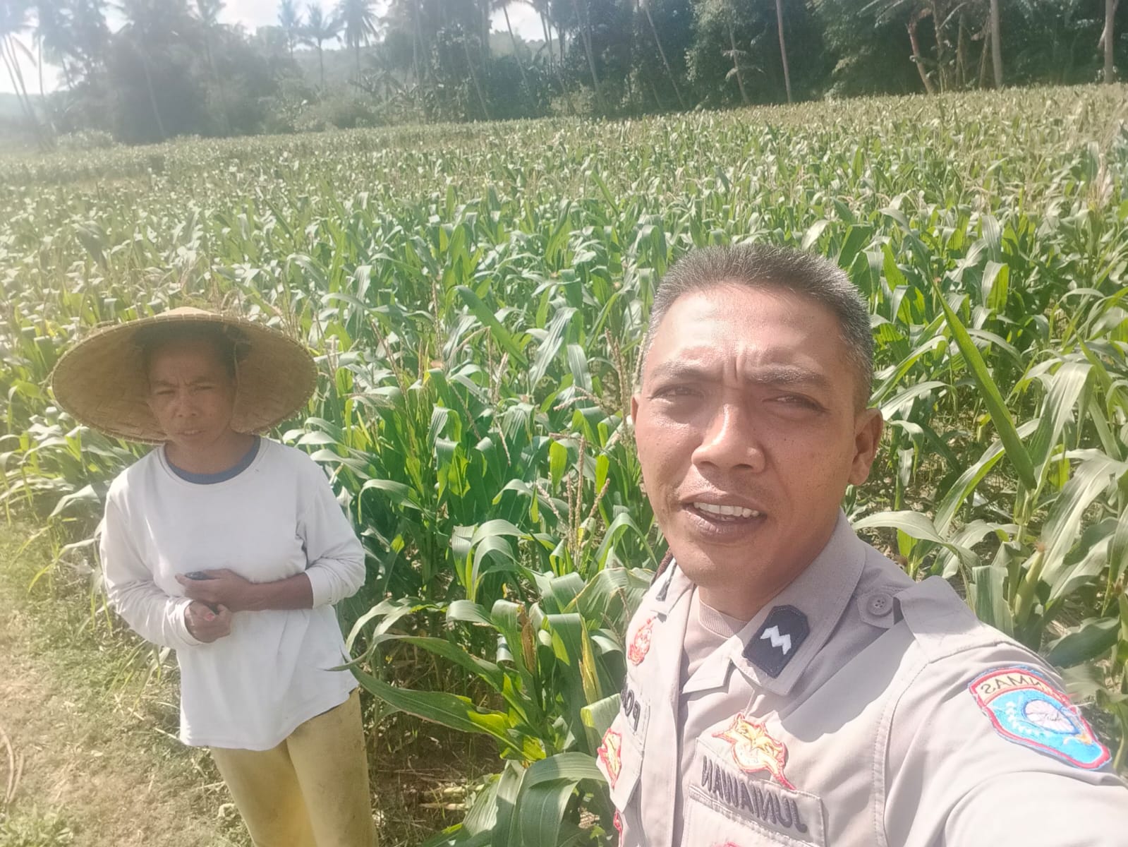 Dukungan Polri di Eyat Mayang, Petani Jagung Tak Sendiri