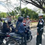 Edukasi dan Teguran Persuasif Warnai Operasi Patuh di Timur Bundaran GMS, Lombok Barat