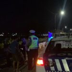 Patroli Malam Satlantas Polres Lombok Barat Jaga Ketertiban Arus Lalu Lintas dan Cegah Balap Liar