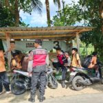 Jaga Kamtibmas, Samapta Polres Lobar Sosialisasikan KEMOS 110 di Kecamatan Gerung