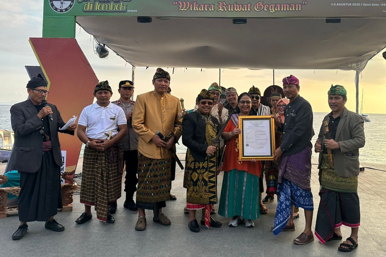 Pengamanan Tertib Warnai Pameran Keris Nasional di Senggigi, Lombok Barat