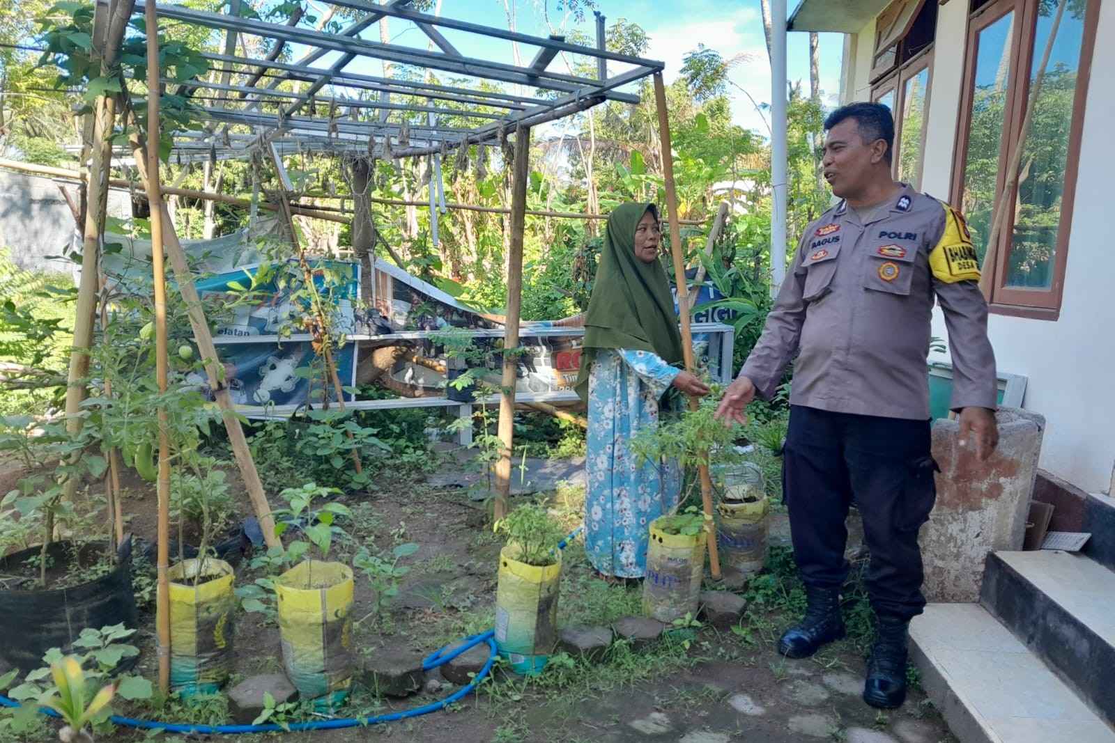 Polsek Batulayar Dorong Program Ketahanan Pangan lewat Edukasi di Senggigi