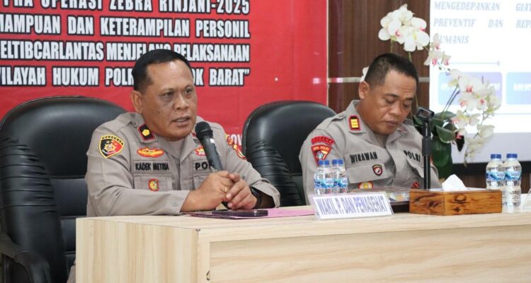 Ciptakan Kamseltibcar Lantas, Polres Lobar Rampungkan Lat Pra Ops Zebra
